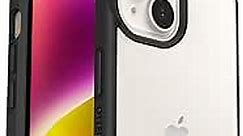 OtterBox Sleek Series Case for iPhone 14, Shockproof, Drop Proof, Ultra-Slim, Protective Thin Case, Tested to Military Standard, Clear/Black - Non-Retail Packaging