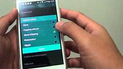 Samsung Galaxy S5: How to Change Lock Screen Unlock Effect