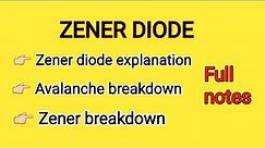 Zener diode explanation #transistor#pnp#npn#zenerdiode#telugu#electrical#electronics