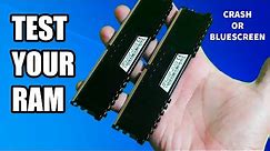 How to TEST YOUR RAM with memtest86 / Step By Step Tutorial - BSOD and Crashing