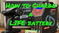 How to charge a life battery using the venom Pro Quad charger