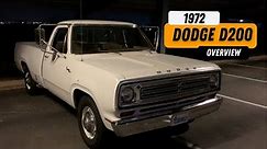 1972 Dodge D200 Classic Pickup Truck Overview