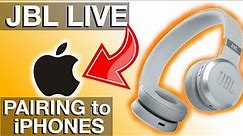 Pairing JBL LIVE Headphones to an iPhone (How to, LIVE 460nc)