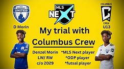 My MLS NEXT soccer trial with Columbus Crew (2nd visit) | Denzel Morin