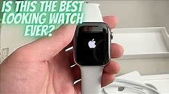 Apple Watch Series 8 Silver Stainless Steel Unboxing, first boot-up and hands-on!