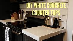 Easiest ( DIY ) White concrete counter tops 2019.