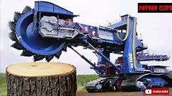 Extremely powerful biggest wood crusher | Most statisfying fastest tree moval machines process
