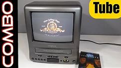 Broksonic 9" TV VCR Combo with free StarGate VHS Tape Retro Tube CRT