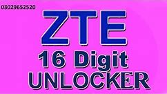 How To Get ZTE 16 Digit Unlock Code
