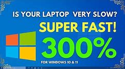 My Laptop is Very Slow Fix || SpeedUp Windows 10 300% More