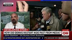 How did Hastert hide past from media?
