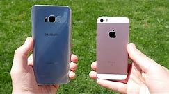 Galaxy S8 Plus vs iPhone SE! - Speed Test