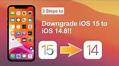 Downgrade iOS 15 to iOS 14.8 in 3 Steps Without Data Loss | iToolab FixGo
