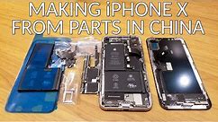 Making iPhone X From Parts In China For FUN 📱😱😲