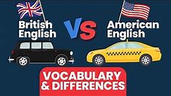 50 Differences Between 🇬🇧 British English Vs American English 🇺🇸 Vocabulary Words | Boost Word Power