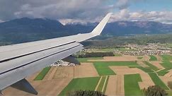 WOBBLY LOT E170 Landing at Ljubljana Airport