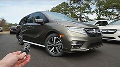 2019 Honda Odyssey Elite: Start Up, Walkaround, Test Drive and Review