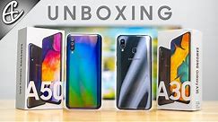Samsung Galaxy A30 & Galaxy A50 Unboxing and Hands On Review!