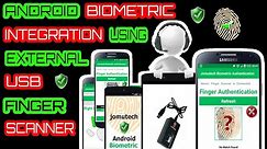 Android Biometric App DEMO using DigitalPersona 4500 Scanner