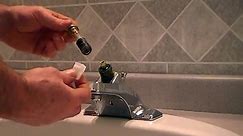 How to replace-repair a leaky moen cartridge in a bathroom set of faucets-single lever.Tips