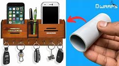 Make Best Online Selling Phone Stand at Home | Key-Pen-Remote & Phone Stand from PVC Pipe