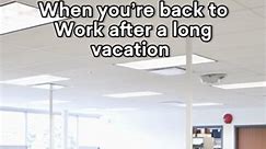 When you’re back to Work after a long vacation #workmemes #workhumor #jobjokes #officehumor #memes