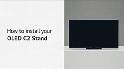 LG TV : How to install your OLED C2 Stand | LG