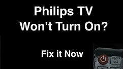 Philips Smart TV won't turn on - Fix it Now