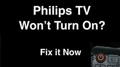 Philips Smart TV won't turn on - Fix it Now