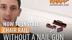 How to Install Chair Rail on Your Wall - Best Way for Pro Installation - No Glue, No Nail Gun