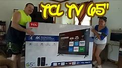 65" TCL 4K UHD ROKU TV Review and Unboxing