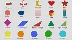 Shapes Names in English | List of Geometric Shapes | Shapes Vocabulary
