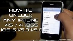 How To Unlock iPhone 4S / 4 / 3GS iOS 5 - SAM Method