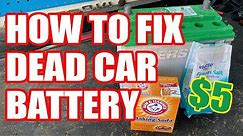 CAN YOU FIX A DEAD CAR BATTERY? - How to rebuild a car battery DIY Fix a Dead Battery