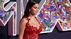 Selena Gomez sizzles in red beaded dress at MTV VMAS #SelenaGomez #Mtv #mtvvams #hollywood #entertainment | MiD DAY