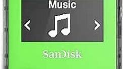 SanDisk 8GB Clip Jam MP3 Player, Green - microSD card slot and FM Radio - SDMX26-008G-G46G