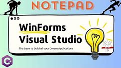 Build a Notepad Clone with Windows Forms C# | WinForms Tutorial Included