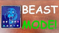 How To Activate BEAST MODE On Galaxy Z Fold 4?