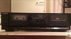 Sony TC-W345 Dual Stereo Cassette Tape Player Recorder Double Deck