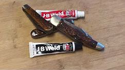 Knife Repair with J - B Weld, YAX, Camillus, Other Pocket Knives