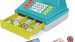 Battat – Toy Cash Register For Kids, Toddlers – 48Pc Play Register With Toy Money, Credit Card – Blue Calculating Cash Register – Pretend Play Toy – 3 Years + – Blue Calculating Cash Register
