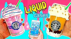 DIY Liquid PHONE CASE * STARBUCKS phone case