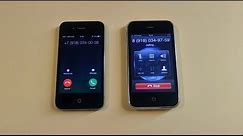 Incoming call & Outgoing call at the Same Time Apple iPhone 3 vs 4