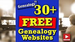 30 Free Genealogy Websites Updated