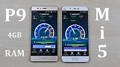 Huawei P9 4GB RAM vs Xiaomi Mi5 - Speed Test Comparison Review! (Curiosity Test)