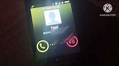 Samsung Galaxy Y (Duos) Incoming call