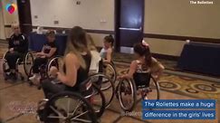 Dance team comprised of women in wheelchairs