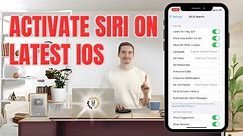 How to Activate Siri on Latest IOS Version | Unlock Your Phone's Potential