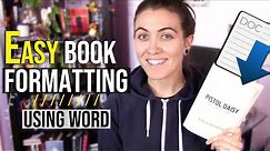 HOW TO FORMAT A BOOK IN WORD 📚 basic novel formatting using microsoft word
