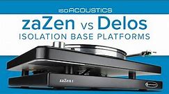 IsoAcoustics zaZen vs Delos Isolation Base Platforms for high end audio